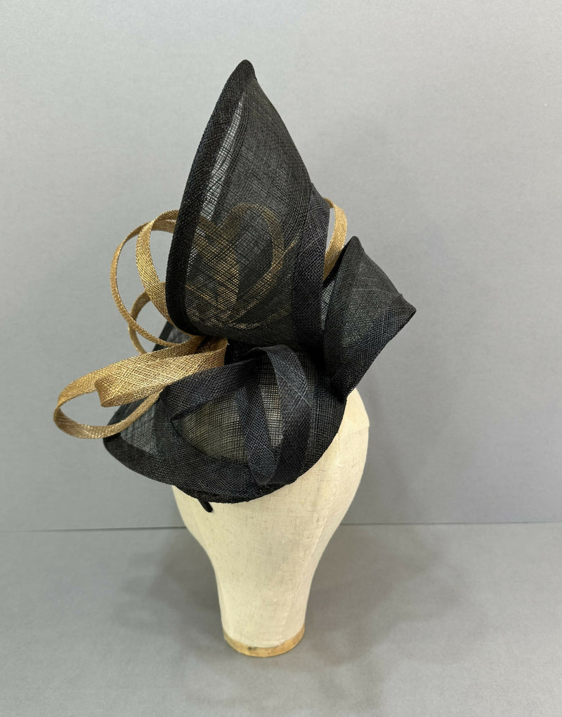 Black and Gold Statement Headpiece