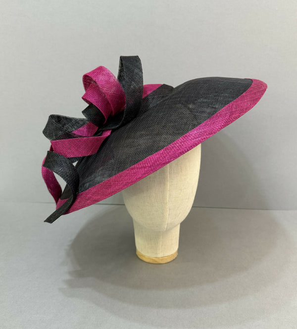 Large Down-Sweep brim Occasion Headpiece