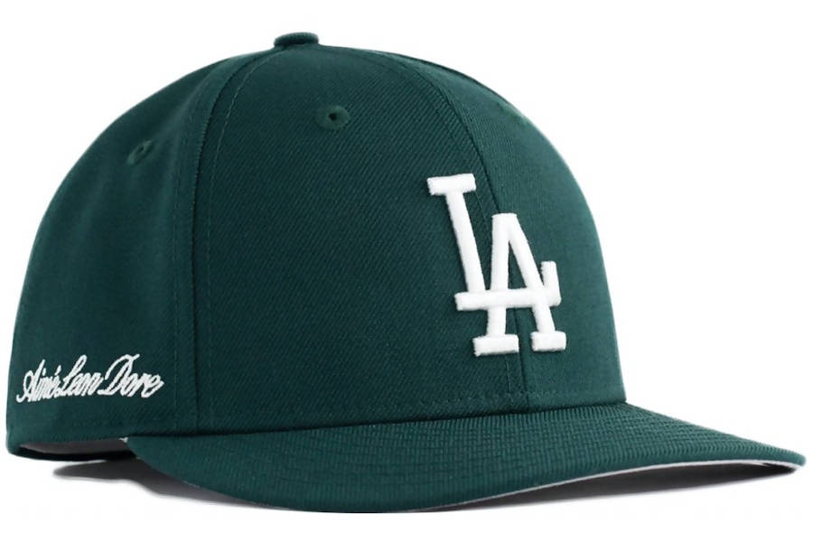 Aime Leon Dore x New Era Dodgers Hat Ivory/Dark Green - FW20 - US