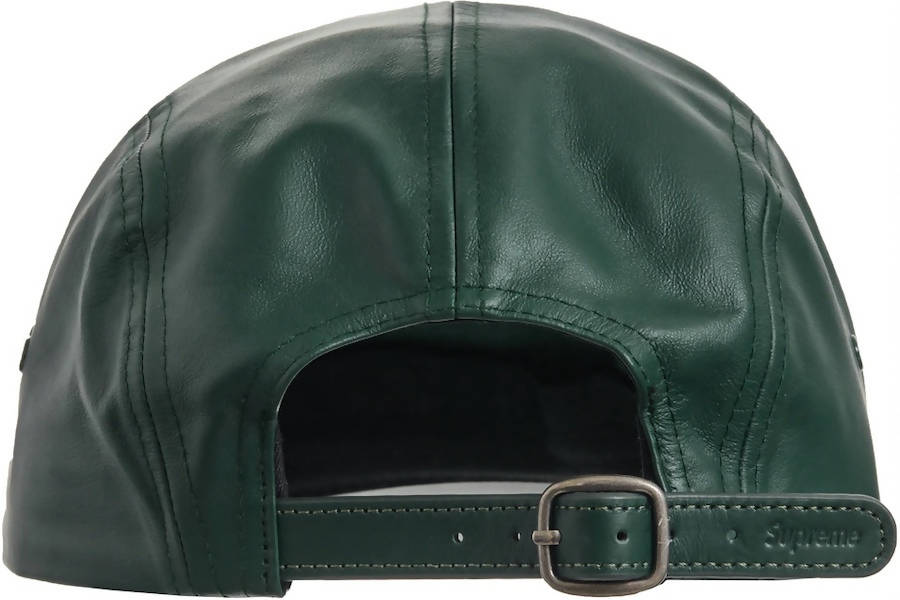 Supreme Leather Camp Cap Green – The Hat Circle by X Terrace