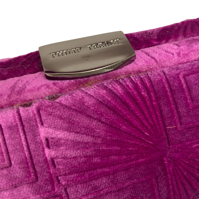 Philip Treacy Velvety Violet Elegant Evening Clutch Bag