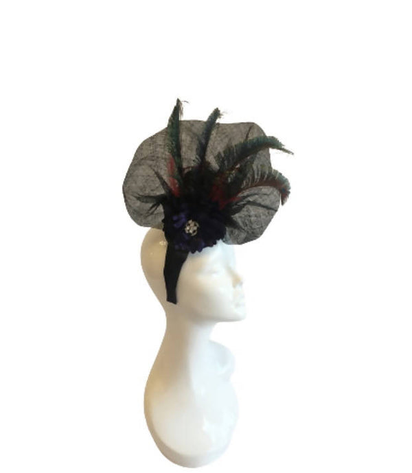 Peacock Feathers Wedding Hat