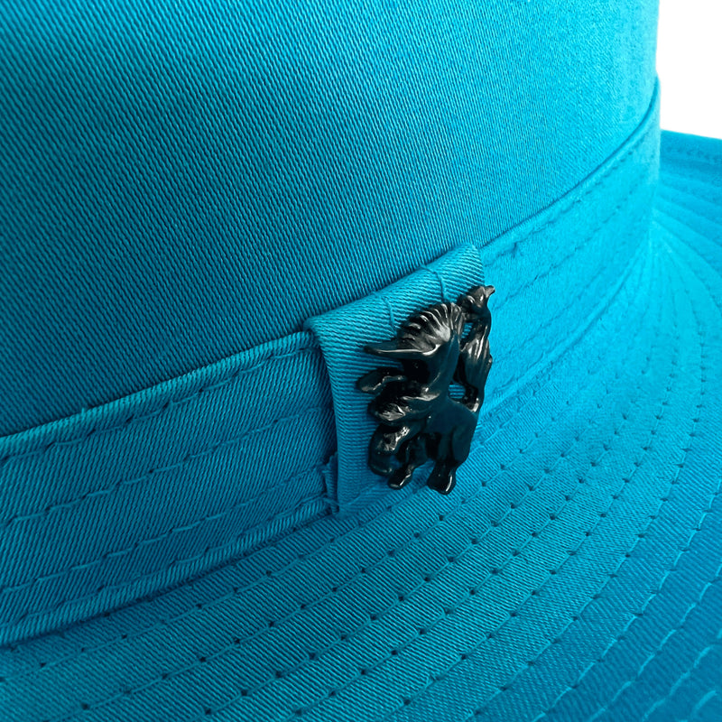 Philip Treacy New Sky Blue Chic Trilby Hat