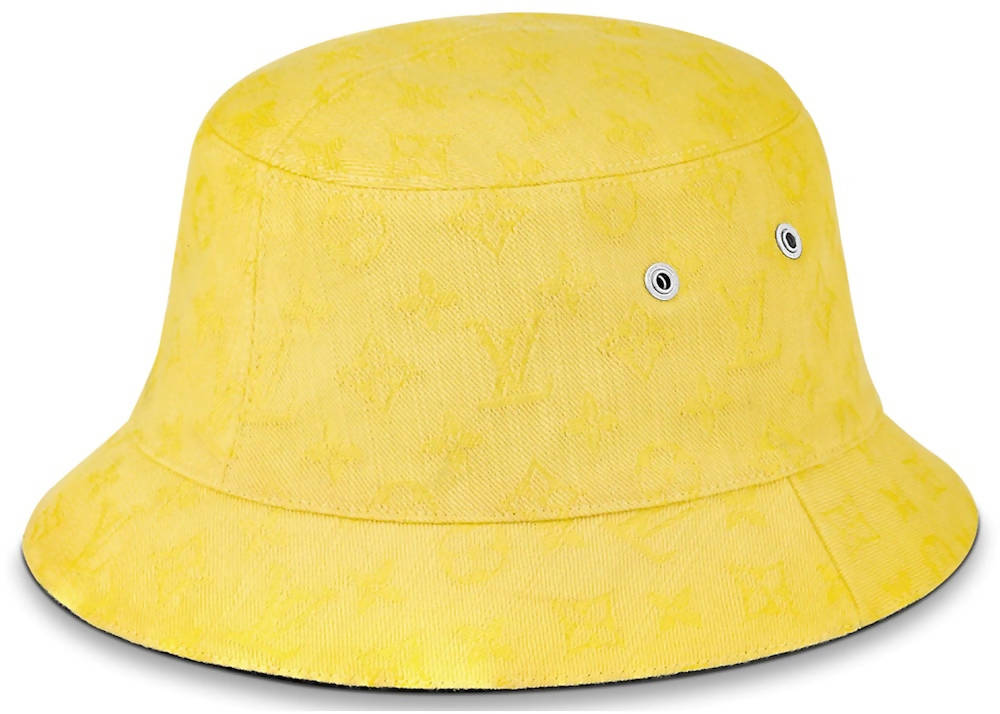 Louis Vuitton Taigarama Bucket Hat Neon Yellow in Polyester/Cotton