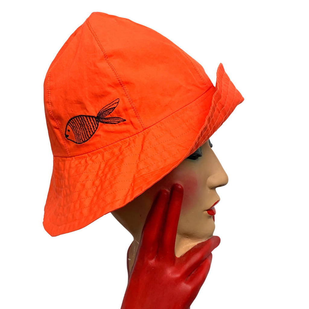 Sonia Rykiel Orange Bucket Hat - The Hat Circle – The Hat Circle