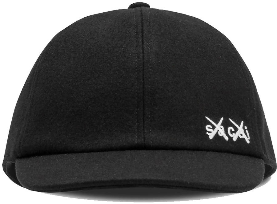 KAWS x Sacai Melton Cap Black – The Hat Circle by X Terrace