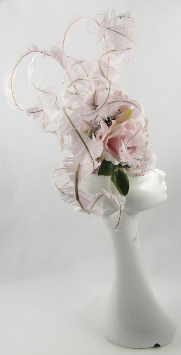 Rose & Hydrangea Flowered Headdress