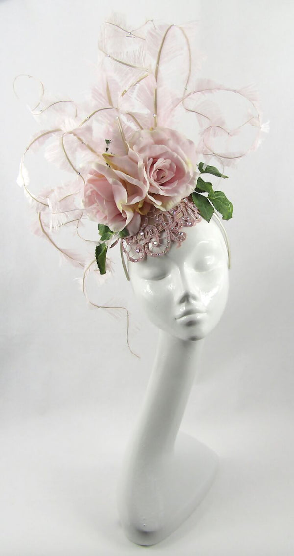 Rose & Hydrangea Flowered Headdress
