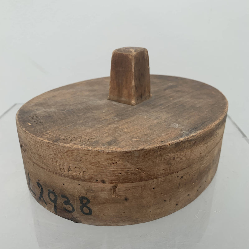 Antique wooden topper attachable hat block