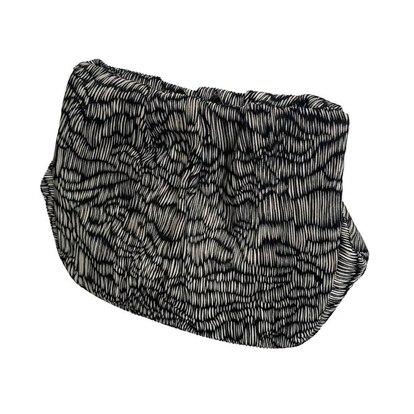Philip Treacy Unique Pleated Monochrome Abstract Versatile Clutch Bag