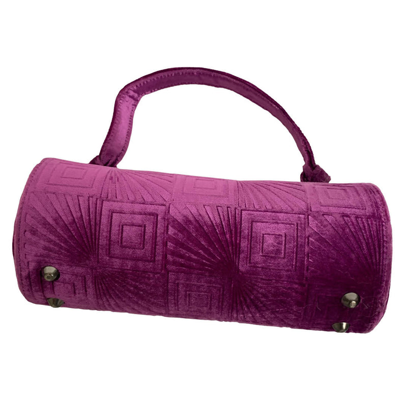 Philip Treacy Velvety Violet Elegant Evening Clutch Bag