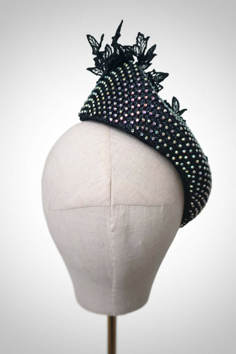 Black couture hat "DITA"
