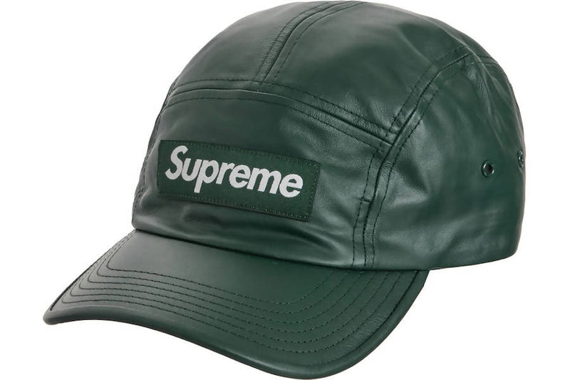Supreme Leather Camp Cap Green – The Hat Circle by X Terrace Supreme Leather Camp Cap Green – The Hat Circle by X Terrace