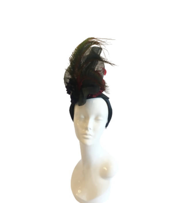 Peacock Feathers Wedding Hat