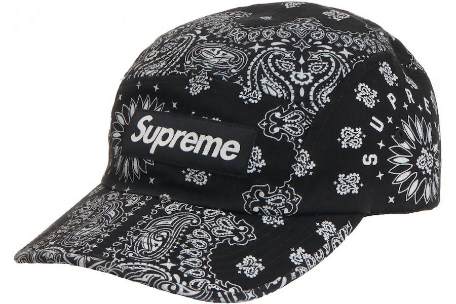 Supreme Bandana Camp Cap (SS21) - $48