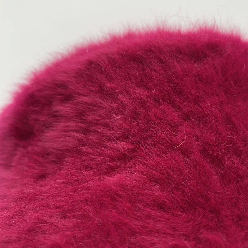 Vintage dark pink fur top hat by Philip Treacy made in London