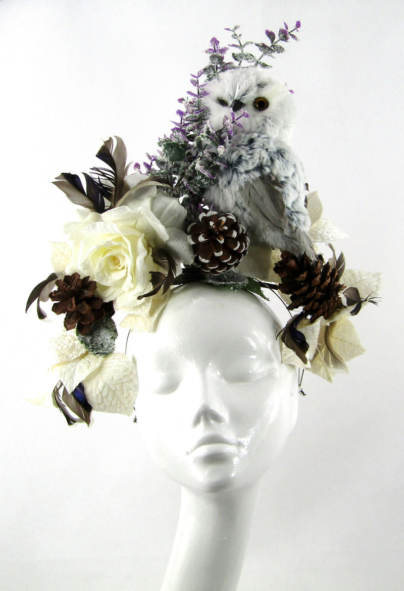 Bespoke Snowy Owl Headdress