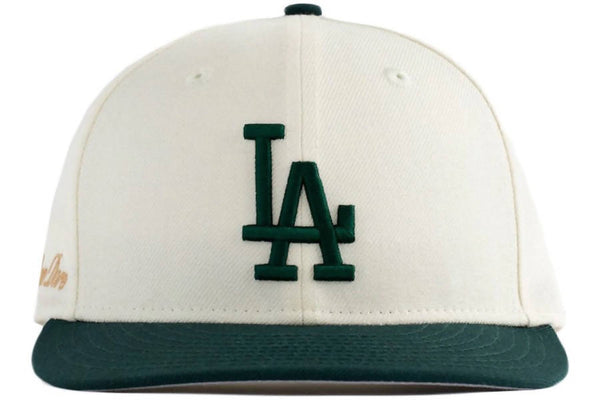 Aime Leon Dore x New Era Dodgers Hat Ivory/Dark Green