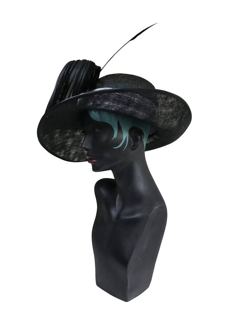 Gustave Caillebotte Black Wide Brim Hat