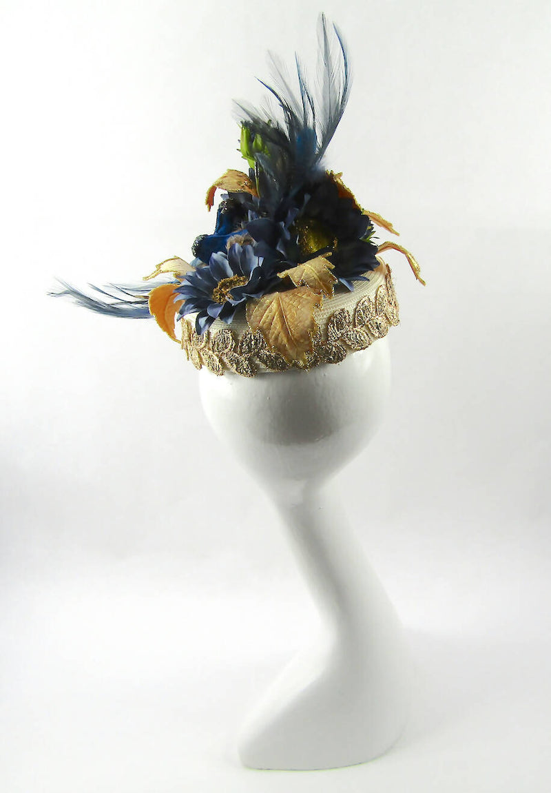 Exotic Love Birds and Flower Pillbox Hat