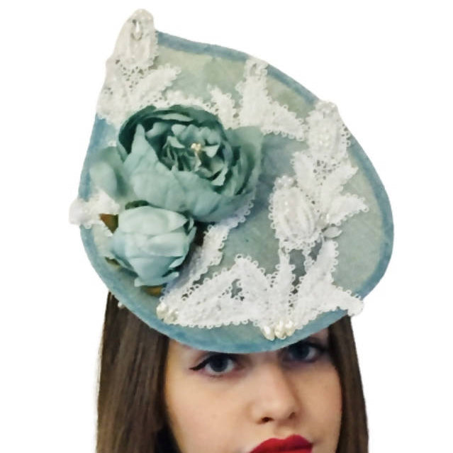 Turquoise Wedding Hat