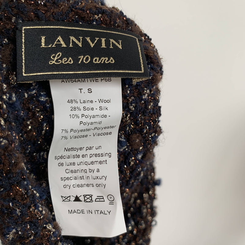 Vintage metallic sparkly beanie by Lanvin made in Italy
