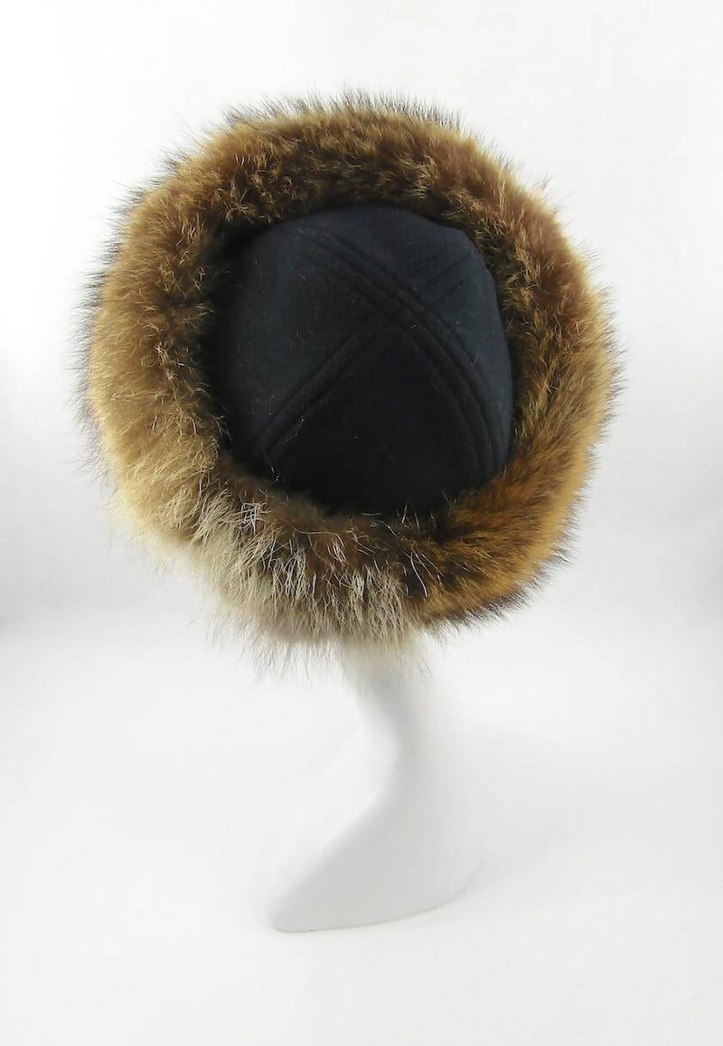 Luxury Handmade Fox Fur Mongolian Shaped Hat