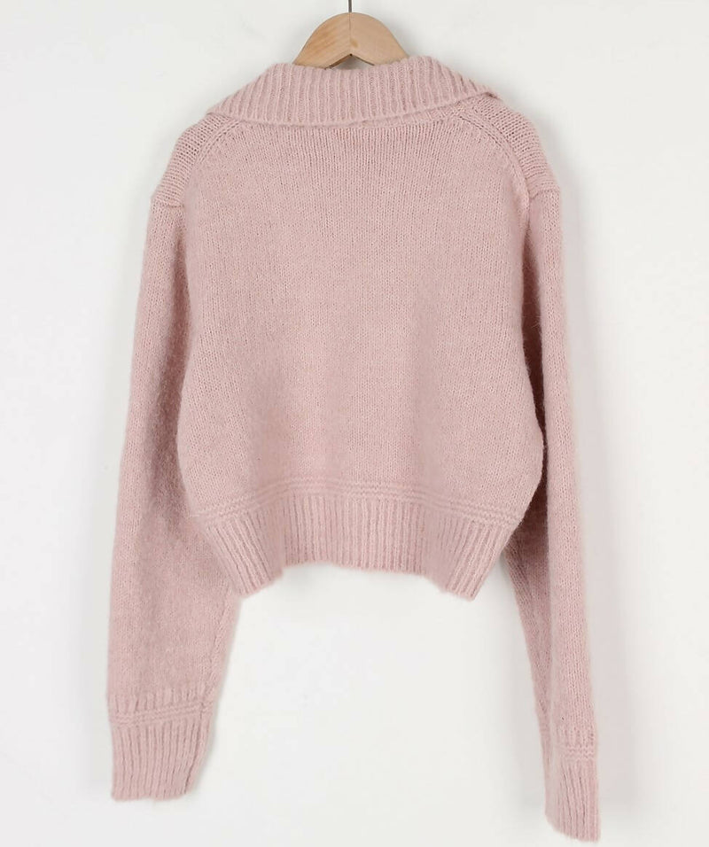 Lady knitted cold sweater