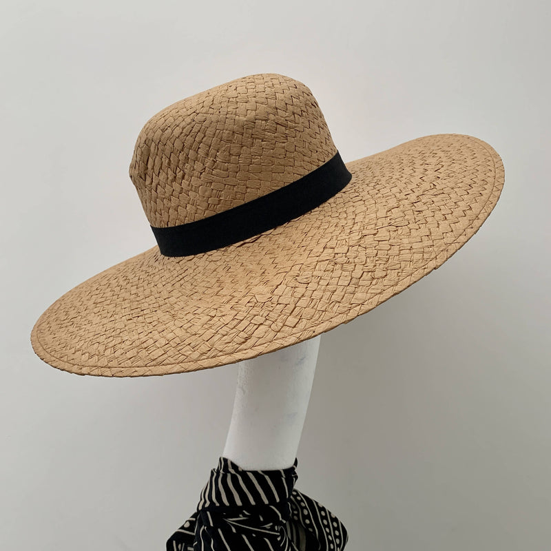 Holiday essential: Ladies straw sun hat floppy wide brim resort beach by Pieces