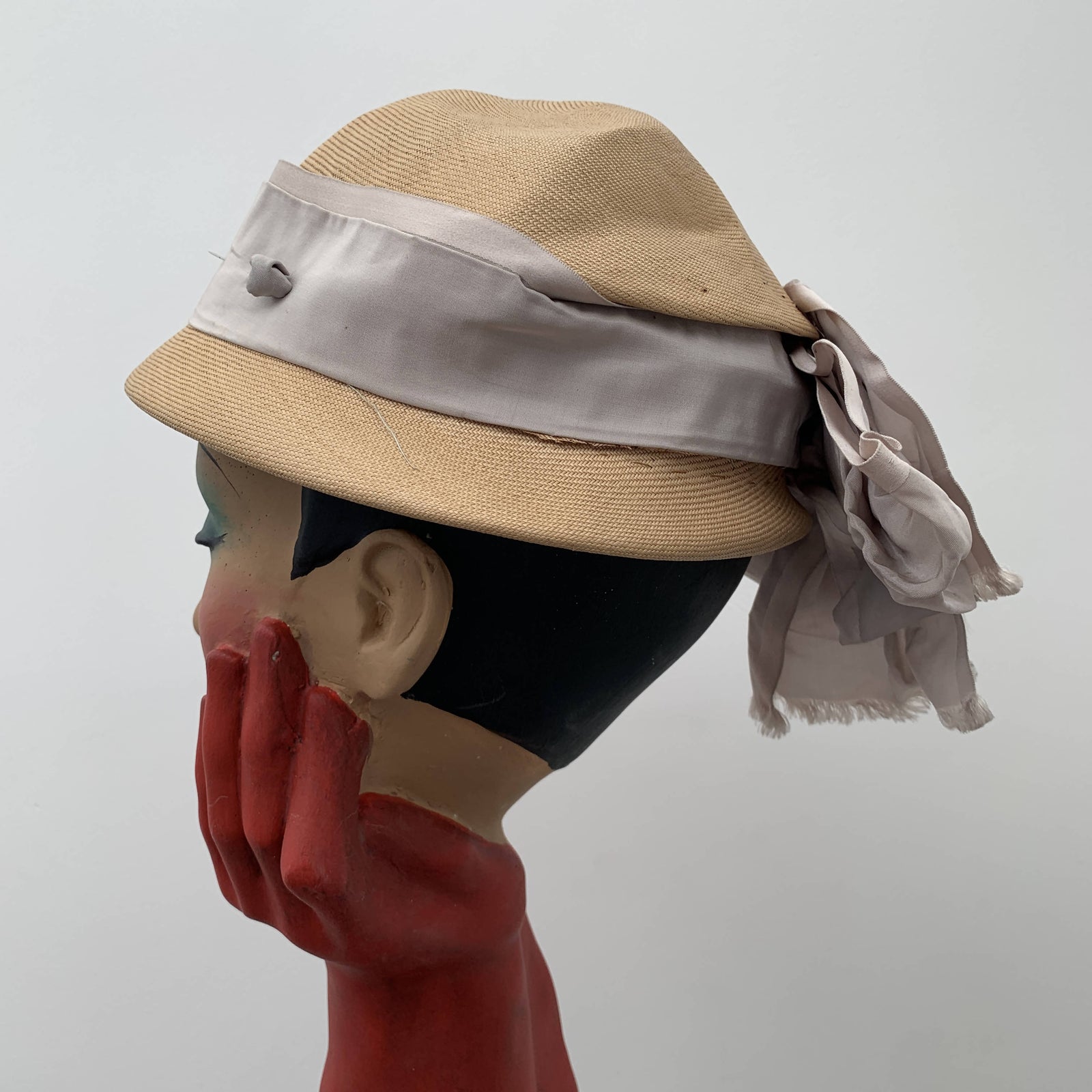 Vintage Otto Lucas Classic Beige Straw Bucket Hat – The Hat 