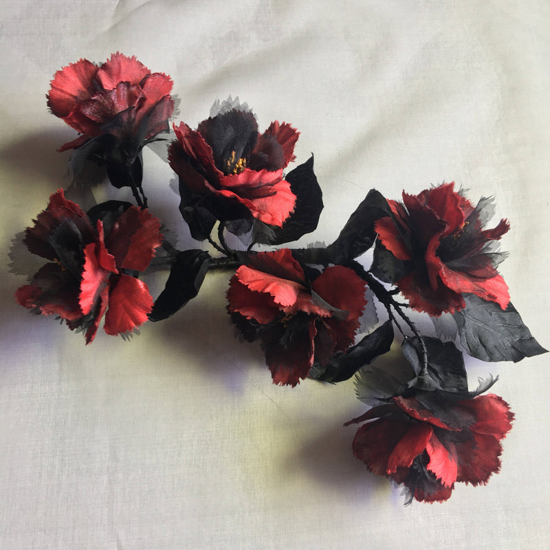 Deep red flower-2
