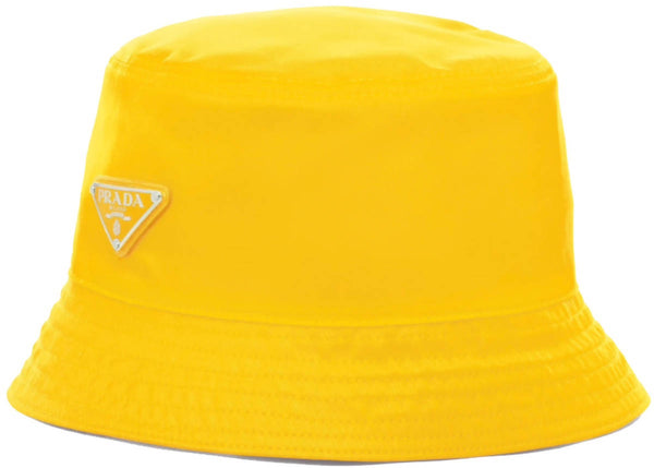 Prada Nylon Bucket Hat Yellow