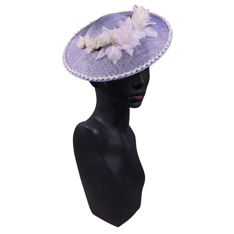 Charlotte Floral Blue Disc Hat