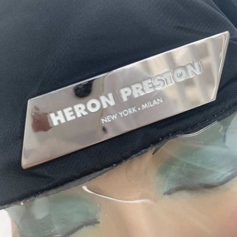 HERON PRESTON Black Bucket PVC Hat Cap