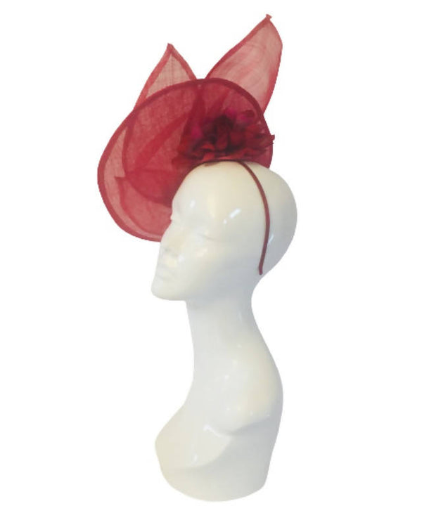 Cerise /Red Wedding Hat