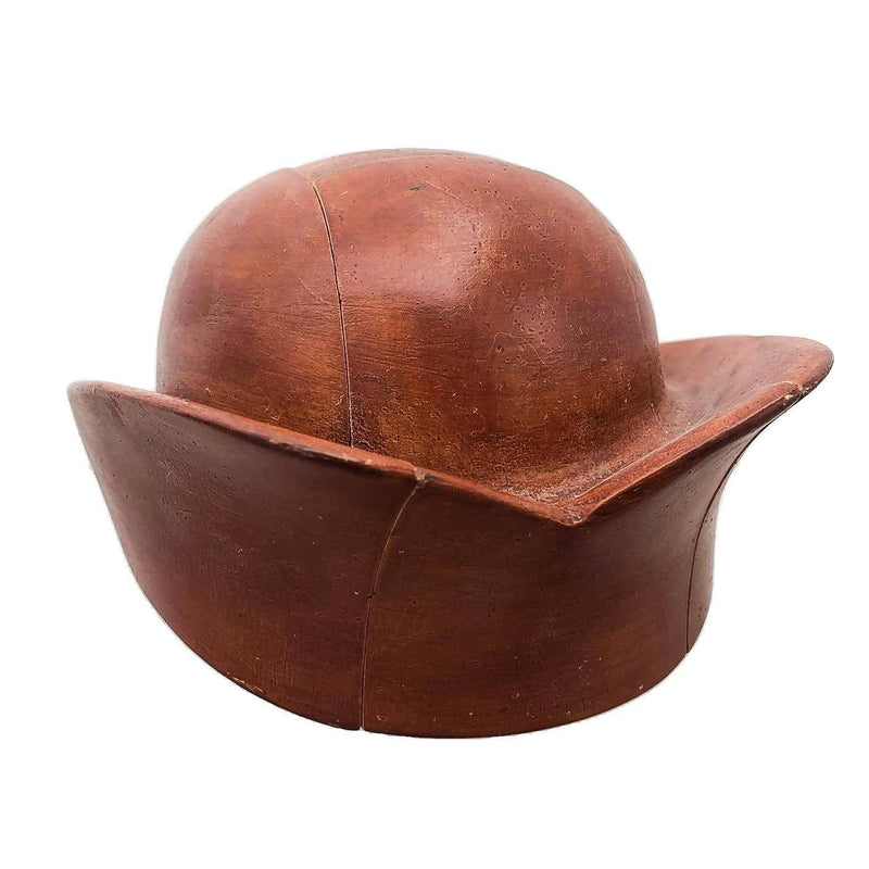 Antique wooden four part sailor hat block – The Hat Circle by X