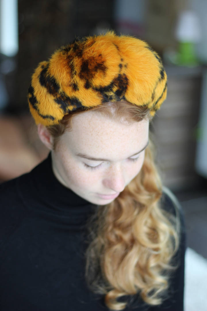 Animal Print Fur Orange Halo Headband