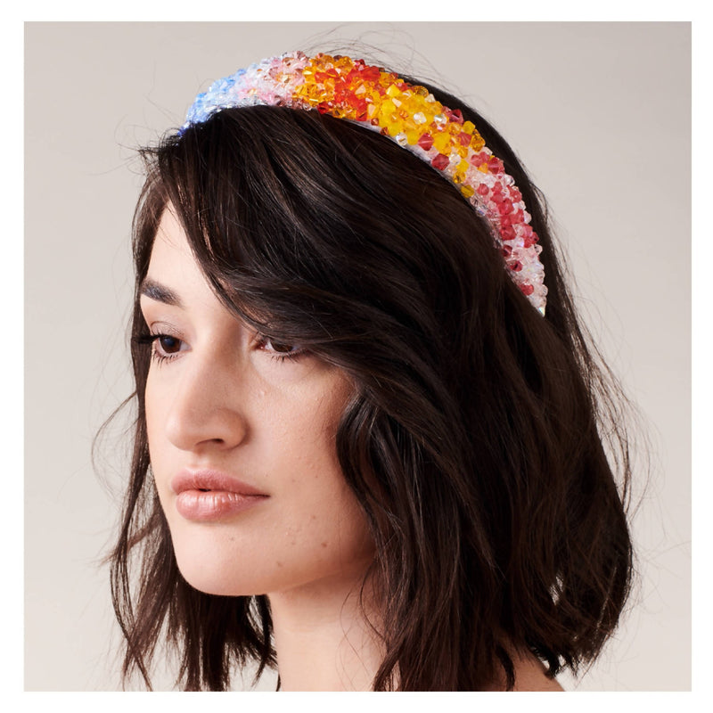 Aurora - Multi Coloured Crystal Headband