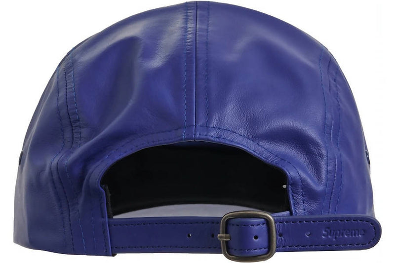 Supreme Leather Camp Cap (SS21) Royal