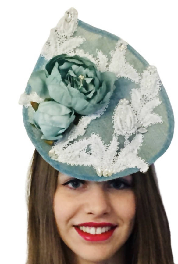 Turquoise Wedding Hat