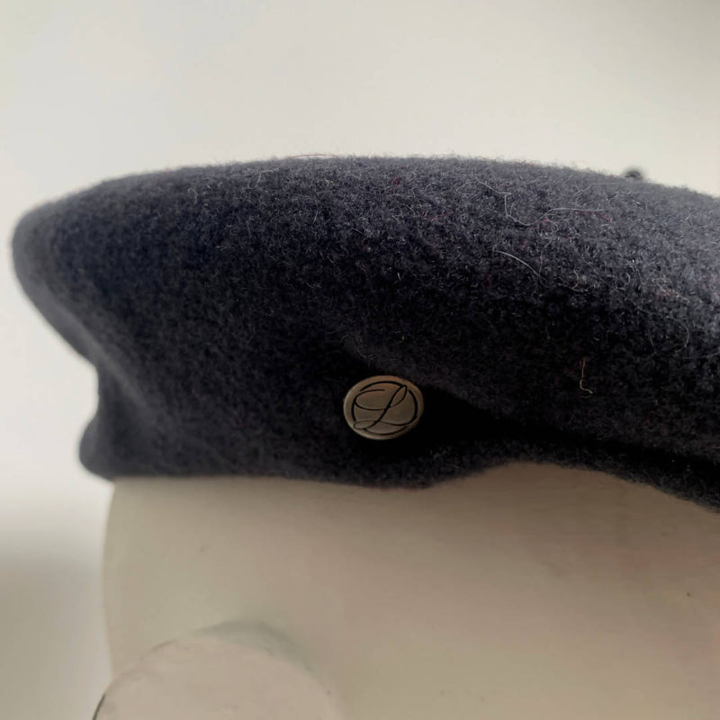Men's Classic Wool Grey Beret Winter Hat