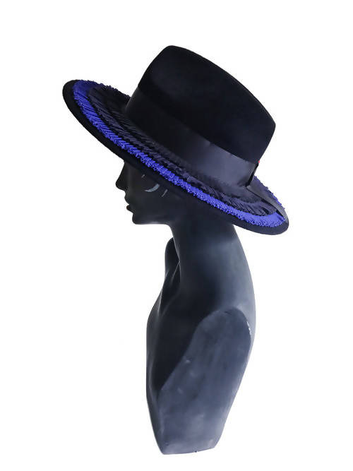 Jas Blue Fedora Hat