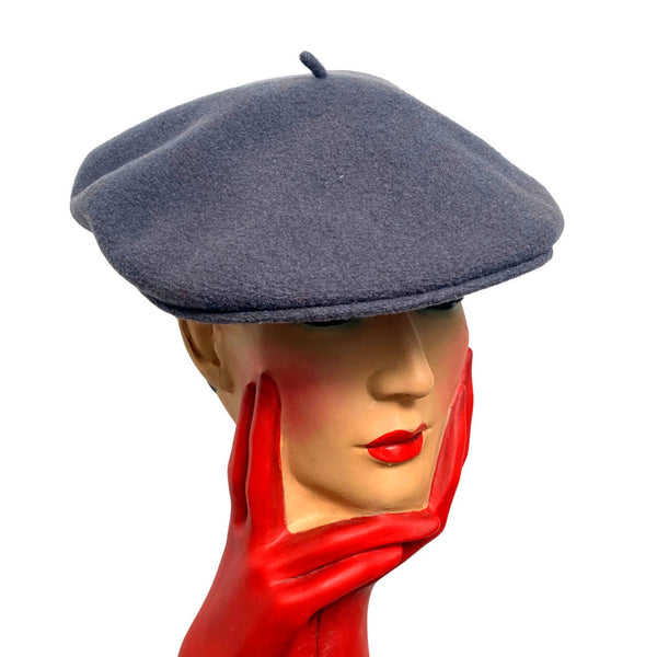 Classic Wool Grey Beret Winter Hat