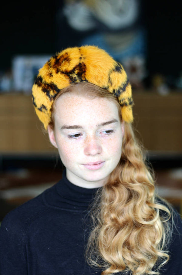 Animal Print Fur Orange Halo Headband