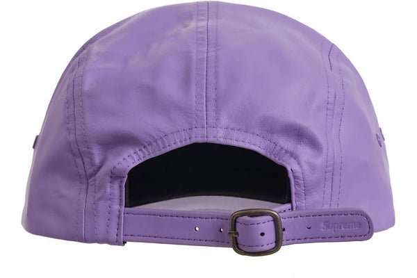 Supreme Leather Camp Cap Lavender