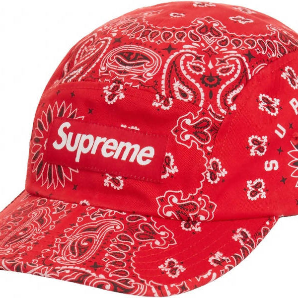 Supreme Bandana Camp Cap Red – The Hat Circle by X Terrace