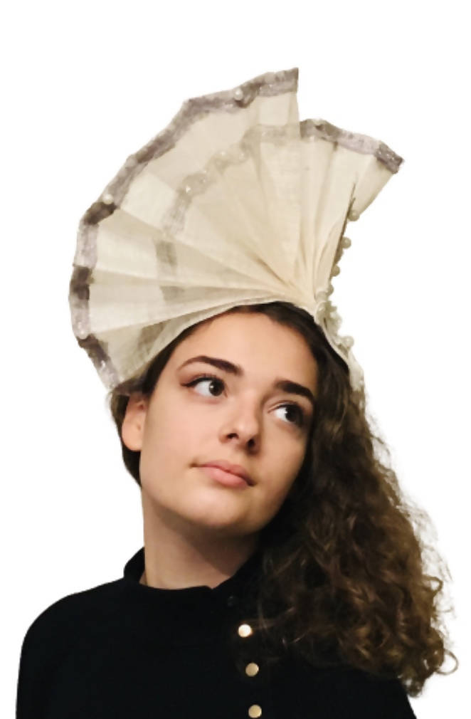 Ivory Fan Hat