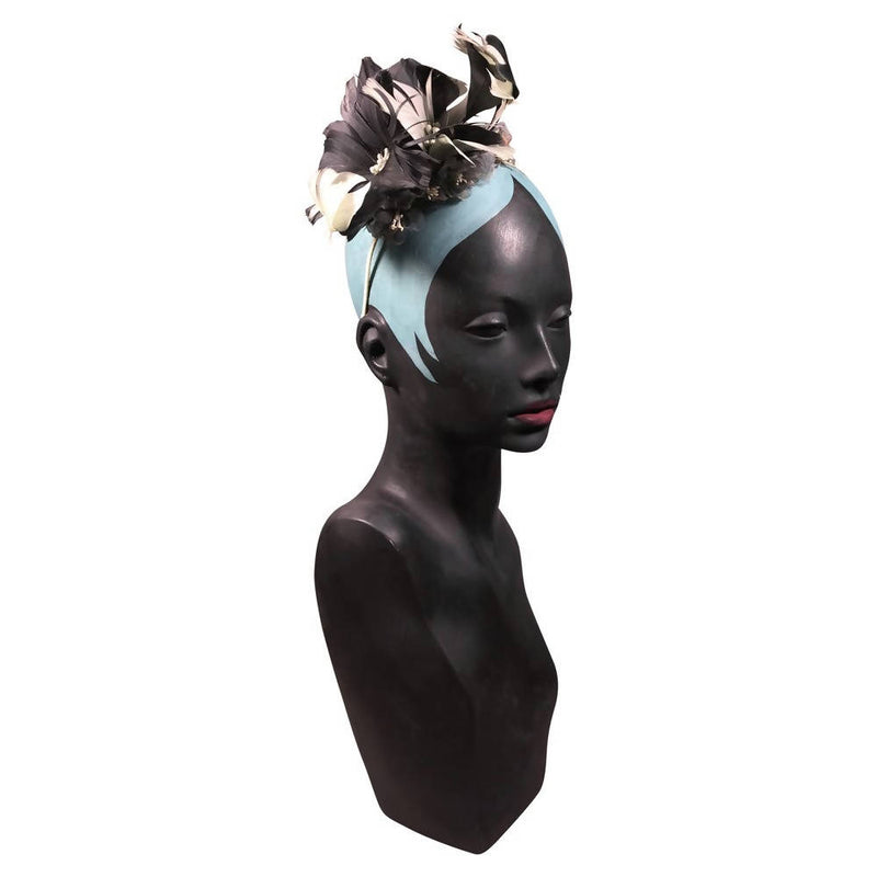 Daisy Floral Black Headband