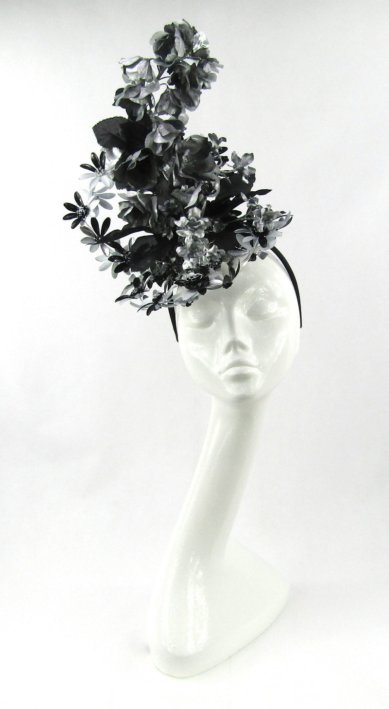 Black and Silver Metal Daisy Headdress