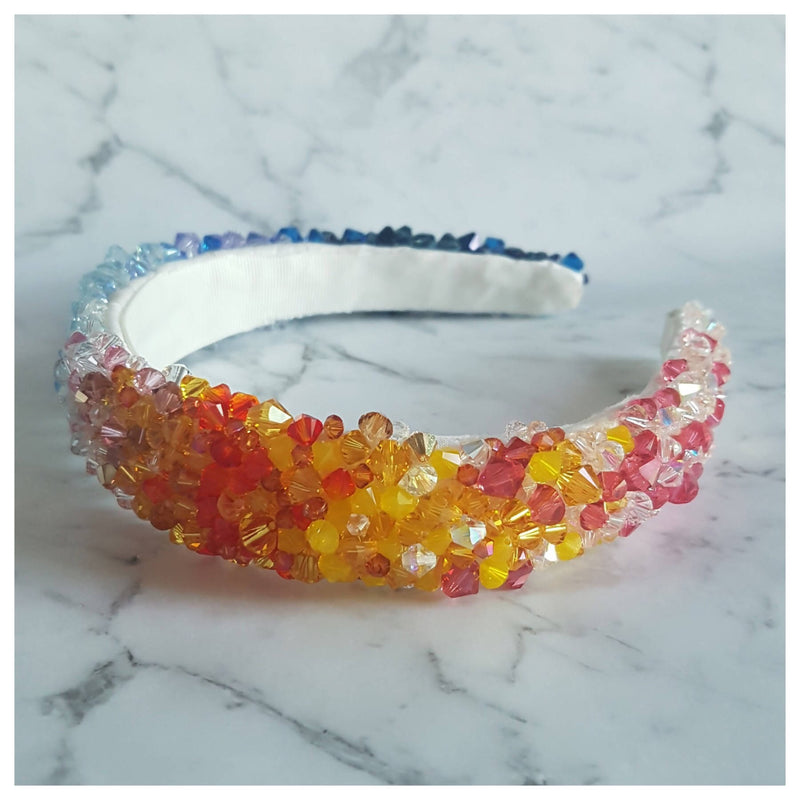 Aurora - Multi Coloured Crystal Headband
